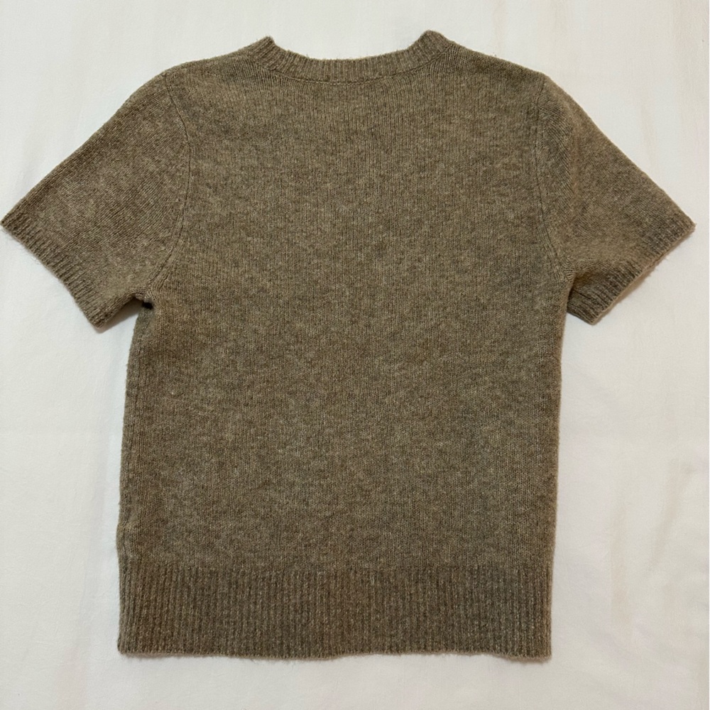 Abercrombie & Fitch Short Sleeve Knit Sweater in Brown - Picture 2 of 2